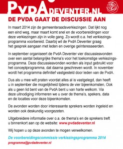 PvdA discussieavond